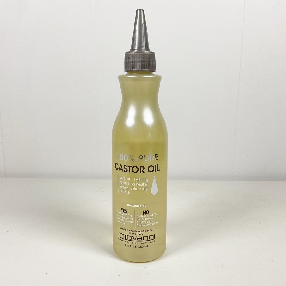 Giovanni 100% Pure Castor Oil for Skin Hair Scalp 8.5oz Hexane Free